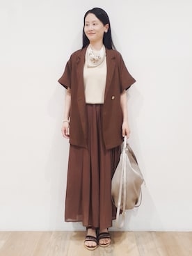 「grove（グローブ）のアイテム」を使った、nicoさん（レディース・158cm）の夏コーディネート