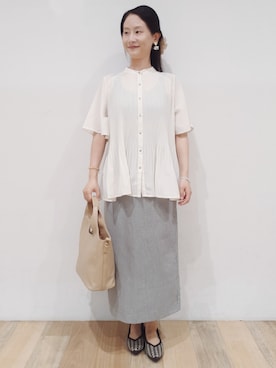「grove（グローブ）のアイテム」を使った、nicoさん（レディース・158cm）の夏コーディネート