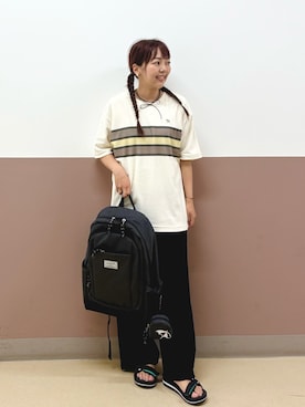 「カットソー」｜アーノルドパーマー@東京officialさん（レディース・152cm）の夏コーディネート