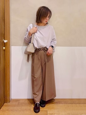 「SHOO・LA・RUE（シューラルー）のアイテム」を使った、まるぷ–さん（レディース・156cm）の春コーディネート