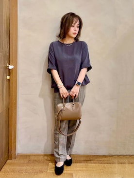 まるぷ–さん（レディース・156cm）の秋コーディネート