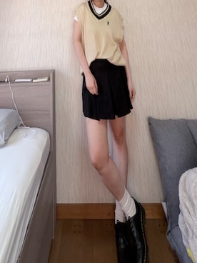 「U.S. POLO ASSN.（ユーエスポロアッスン）のアイテム」を使った、a s u k aさん（レディース・172cm）の春コーディネート