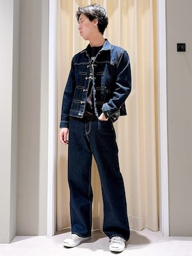 「CONVERSE（コンバース）の◆CONVERSE JACK PURCELL(コンバース ジャックパーセル)（スニーカー、グレー系）」を使った、ryogo520さん（メンズ・177cm）の冬コーディネート