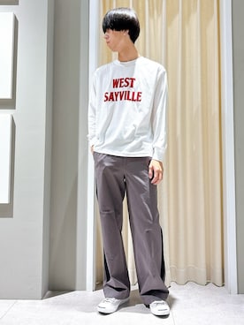 「CONVERSE（コンバース）の◆CONVERSE JACK PURCELL(コンバース ジャックパーセル)（スニーカー、グレー系）」を使った、ryogo520さん（メンズ・177cm）の秋コーディネート