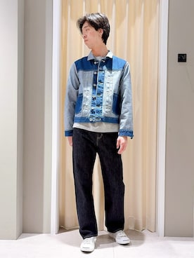 「CONVERSE（コンバース）の◆CONVERSE JACK PURCELL(コンバース ジャックパーセル)（スニーカー、グレー系）」を使った、ryogo520さん（メンズ・177cm）の春コーディネート