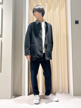 「CONVERSE（コンバース）の◆CONVERSE JACK PURCELL(コンバース ジャックパーセル)（スニーカー、グレー系）」を使った、ryogo520さん（メンズ・177cm）の秋コーディネート