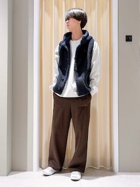 「CONVERSE（コンバース）の◆CONVERSE JACK PURCELL(コンバース ジャックパーセル)（スニーカー、グレー系）」を使った、ryogo520さん（メンズ・177cm）の冬コーディネート