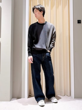 「CONVERSE（コンバース）の◆CONVERSE JACK PURCELL(コンバース ジャックパーセル)（スニーカー、グレー系）」を使った、ryogo520さん（メンズ・177cm）の春コーディネート