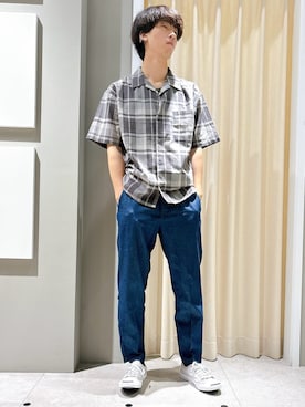 「CONVERSE（コンバース）の◆CONVERSE JACK PURCELL(コンバース ジャックパーセル)（スニーカー、グレー系）」を使った、ryogo520さん（メンズ・177cm）の夏コーディネート