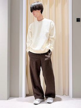 「CONVERSE（コンバース）の◆CONVERSE JACK PURCELL(コンバース ジャックパーセル)（スニーカー、グレー系）」を使った、ryogo520さん（メンズ・177cm）の冬コーディネート