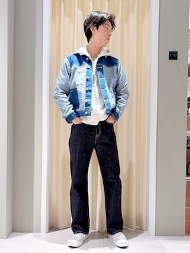 「CONVERSE（コンバース）の◆CONVERSE JACK PURCELL(コンバース ジャックパーセル)（スニーカー、グレー系）」を使った、ryogo520さん（メンズ・177cm）の春コーディネート