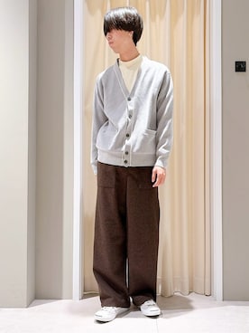 「CONVERSE（コンバース）の◆CONVERSE JACK PURCELL(コンバース ジャックパーセル)（スニーカー、グレー系）」を使った、ryogo520さん（メンズ・177cm）の冬コーディネート