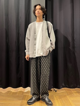 「KLEMAN（クレマン）の【KLEMAN／クレマン】 FRODAN Uチップレザーシューズ（その他シューズ、ブラック系）」を使った、motoさん（メンズ・173cm）の秋コーディネート