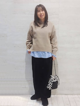 よしみさん(レディース・163cm)の冬コーディネート