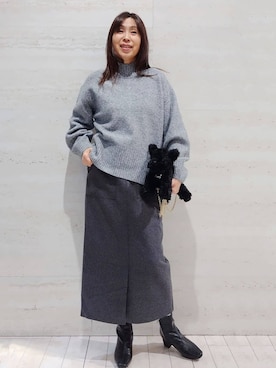 よしみさん(レディース・163cm)の冬コーディネート