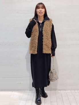 よしみさん(レディース・163cm)の冬コーディネート