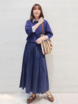 「OPAQUE.CLIP（オペークドットクリップ）のアイテム」を使った、よしみさん（レディース・163cm）の春コーディネート