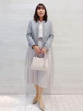 「THE SHOP TK （ザ ショップ ティーケー ）のアイテム」を使った、よしみさん（レディース・163cm）の冬コーディネート