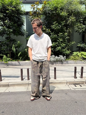 「DANKE SCHON（ダンケシェーン）のアイテム」を使った、小林翼さん（メンズ・174cm）の夏コーディネート