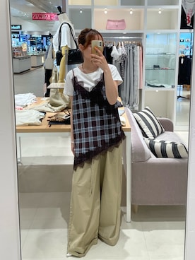 「mystic（ミスティック）のアイテム（その他シューズ）」を使った、はまちゃんさん（レディース・155cm）の夏コーディネート