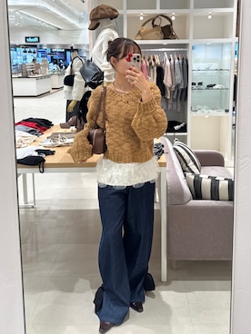 「アイテム（ボストンバッグ）」を使った、はまちゃんさん（レディース・155cm）の秋コーディネート