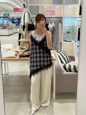 「mystic（ミスティック）のアイテム（その他シューズ）」を使った、はまちゃんさん（レディース・155cm）の夏コーディネート