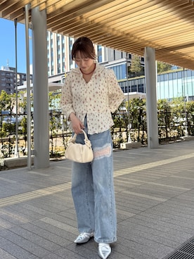 「mystic（ミスティック）のアイテム（ハンドバッグ）」を使った、はまちゃんさん（レディース・155cm）の春コーディネート