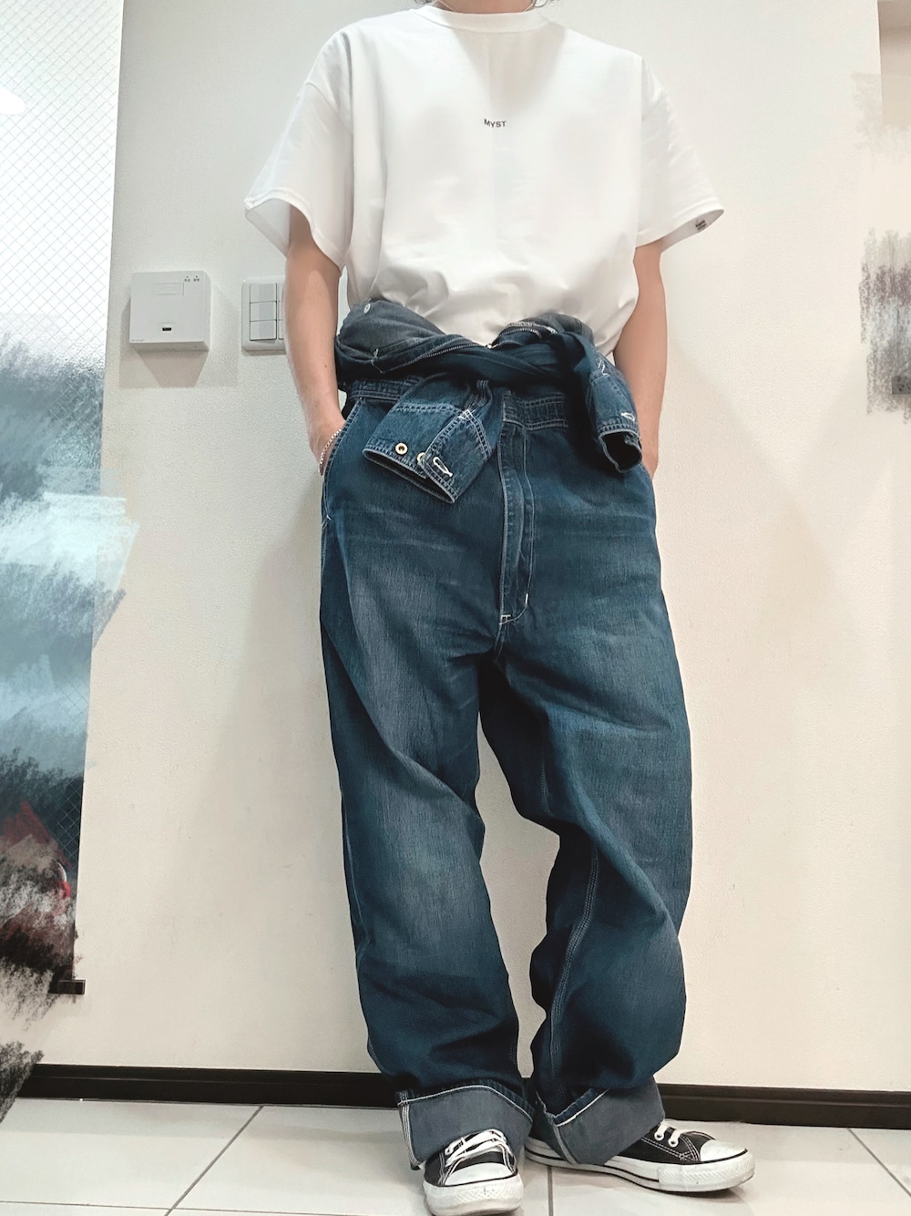 Leeリー つなぎ オールインワン デニムオーバーオール Sサイズ デニム