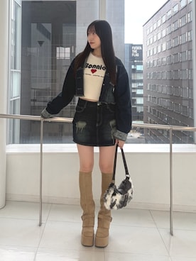 居倉里奈さん(レディース・155cm)の秋コーディネート