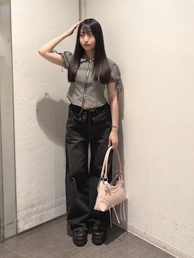 居倉里奈さん(レディース・155cm)の秋コーディネート