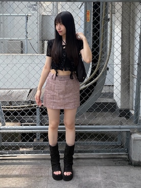 居倉里奈さん(レディース・155cm)の夏コーディネート