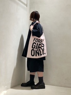 「JOURNAL STANDARD LUXE（ジャーナルスタンダード　ラックス）のタイプワッシャー RCハーフスリーブシャツ（シャツ/ブラウス、ピンク系）」を使った、A.Tさん（レディース・167cm）の春コーディネート