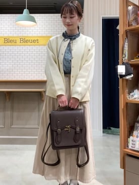 「Bleu Bleuet（ブルーブルーエ）のアイテム」を使った、aramanomaさん（レディース・162cm）の春コーディネート