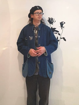 「EYEVAN（アイヴァン）のアイテム」を使った、Kyosuke  Yabeさん（メンズ・165cm）の冬コーディネート