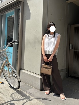 「Futier land（フューティアランド）のアイテム」を使った、tomoさん（レディース・161cm）の春コーディネート