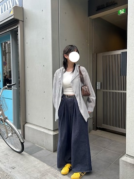 「ABYS（アビス）のアイテム」を使った、tomoさん（レディース・161cm）の春コーディネート