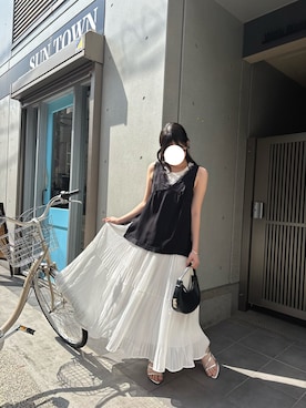 「Futier land（フューティアランド）のアイテム」を使った、tomoさん（レディース・161cm）の春コーディネート