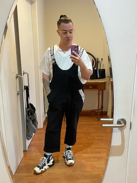 「off white（オフホワイト）のアイテム」を使った、ianksoraさん（メンズ・174cm）の春コーディネート