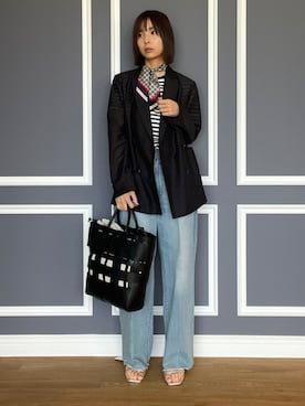 本村 実沙子さん(レディース・166cm)の春コーディネート