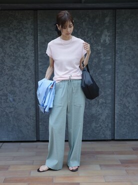 本村　実沙子さん（レディース・166cm）の夏コーディネート