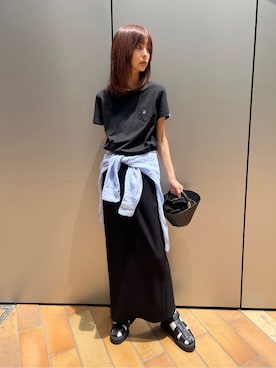 本村　実沙子さん（レディース・166cm）の春コーディネート