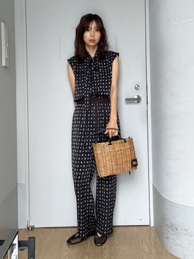 本村　実沙子さん（レディース・166cm）の夏コーディネート