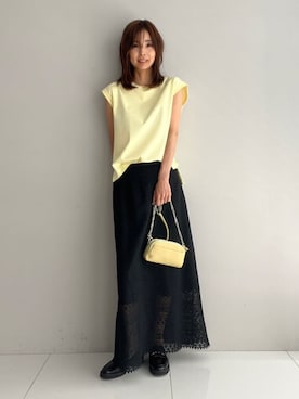 本村　実沙子さん（レディース・166cm）の夏コーディネート
