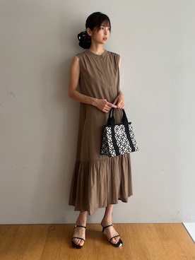 本村　実沙子さん（レディース・166cm）の夏コーディネート