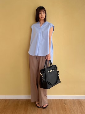 本村　実沙子さん（レディース・166cm）の夏コーディネート