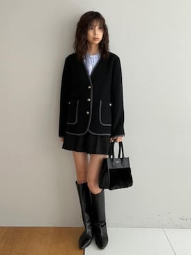 本村 実沙子さん(レディース・166cm)の秋コーディネート
