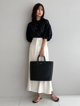 本村　実沙子さん（レディース・166cm）の夏コーディネート