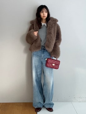 本村 実沙子さん(レディース・166cm)の冬コーディネート