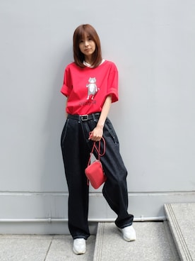 本村　実沙子さん（レディース・166cm）の夏コーディネート