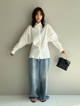 「Kassiopea（カシオペア）のアイテム」を使った、本村　実沙子さん（レディース・166cm）の夏コーディネート